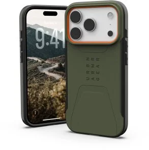 Фото: Чохол UAG for Apple iPhone 17 Pro - Civilian MagSafe Olive/Orange (114545117297) № 2 | KTC