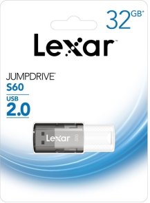 Флешка USB Lexar JumpDrive S60 32Gb Black (LJDS060032G-BNBNG)