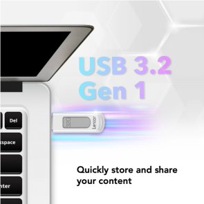 Флешка USB Lexar JumpDrive V100 32Gb Gray (LJDV100-32GABGY)