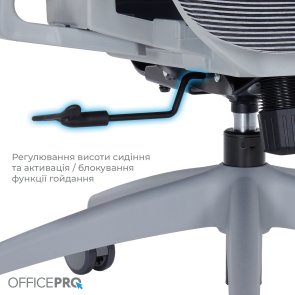 Крісло OfficePro Atlas OC630-G-DG-DG Gray/Dark Gray