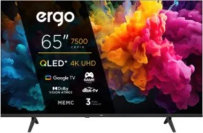 Фото: Телевізор QLED Ergo 65JUQ7500 (Google TV, Wi-Fi, 3840x2160) № 2 | KTC