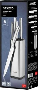 Фото: Набір ножів Ardesto Gemini 6pcs Silver (AR2106SS) № 11 | KTC