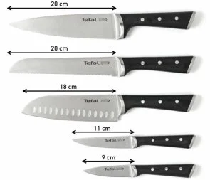 Фото: Набір ножів Tefal Ice Force 5pcs Black (K232S574) № 5 | KTC