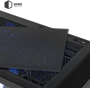 Корпус QUBE Flow Black with window (FLOW_FBNU3)