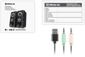Фото: Колонки Real-EL S-107 Black (EL121100017) № 10 | KTC