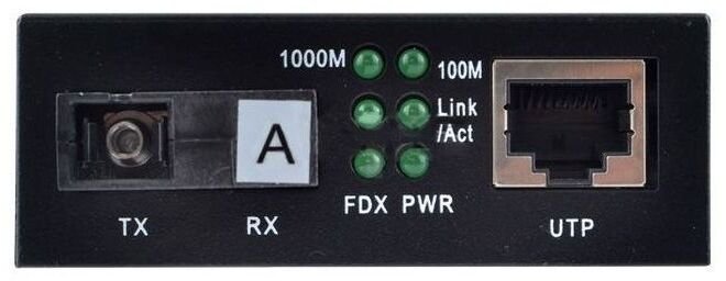  Медіаконвертер FoxGate EC-Q-1G-1SM-1310nm-20-LFP