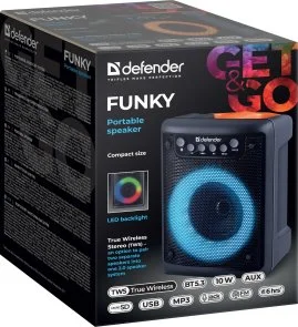 Фото: Акустика для вечірок Defender Funky Black (65053) № 10 | KTC