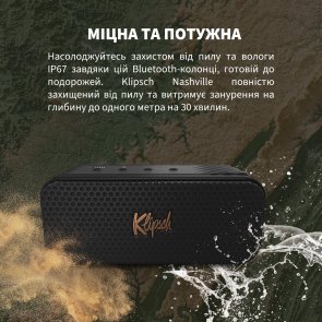 Портативна колонка Klipsch Nashville Bluetooth Black (1071975)