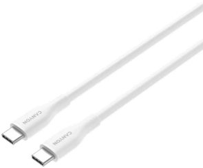 Кабель Canyon CC60SC10 60W Type-C / Type-C 1m White (CNS-CC60SC10W)