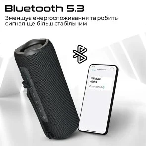 Фото: Портативна колонка HiFuture Alpha 20W Black (alpha.black) № 3 | KTC