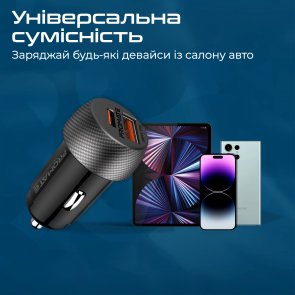 Автомобільний зарядний пристрій Promate DriveGear-PD33 (drivegear-pd33)