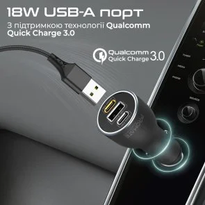 Фото: Автомобільний зарядний пристрій Promate PowerDrive-120 Black (6959144062426) № 5 | KTC