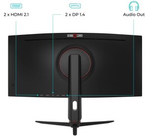 Монітор QUBE C34UQ180H Black