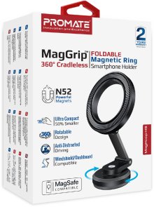 Кріплення для мобільного телефону Promate MagHoop-HG Black (maghoop-hg.black)