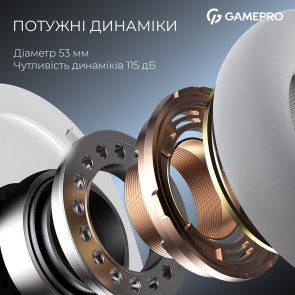 Гарнітура GamePro Asgard Freya Pro White/Blue (HSW201WB)