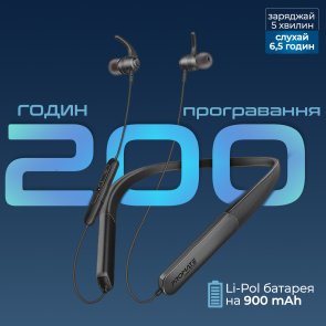Гарнітура Promate Leap-200h Black (6959144067575)
