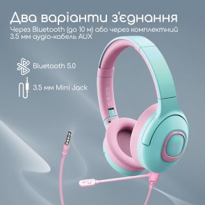 Гарнітура Promate Coddy Bubblegum (6959144058856)