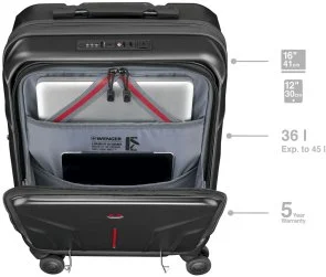 Фото: Валіза Wenger Amplix Hardside Carry-On Black (653323) № 14 | KTC