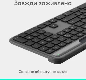 Фото: Клавіатура Logitech Signature Slim Solar Plus K980 Graphite (920-013764) № 6 | KTC