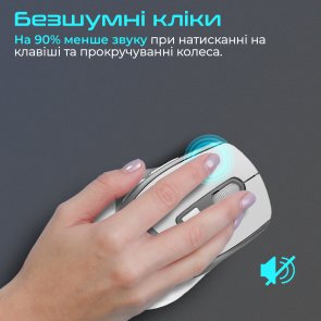Миша Promate Samit White (6959144062792)