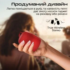 Фото: Портативна колонка Promate Mood Red (6959144065007) № 6 | KTC