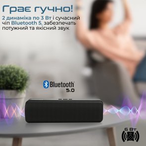 Бездротова акустична система Promate capsule-2.black