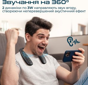 Портативна колонка Promate Hook Black (6959144061337)