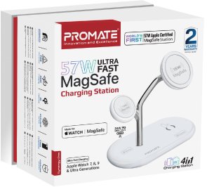 Бездротова зарядна станція Promate synergy-pro.white