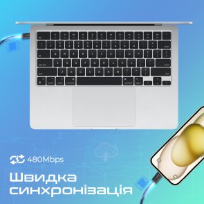 Кабель зєднувальний USB Type-C - USB Type-C Promate ecoline-cc200.navy