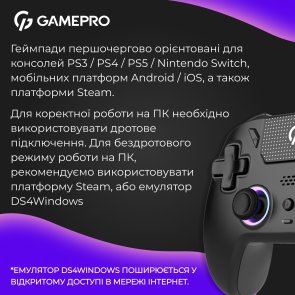 Геймпад GamePro GPS20B Wireless Black