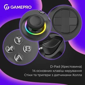 Фото: Геймпад GamePro GPX13BDOC Wireless Black № 11 | KTC