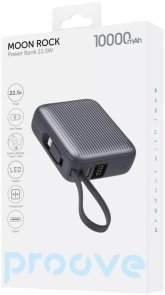 Батарея універсальна Proove Moon Rock 22.5W 10000mAh gray