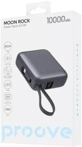 Фото: Батарея універсальна Proove Moon Rock 10000mAh 22.5W Gray (PBM122012105) № 3 | KTC