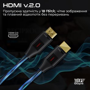 Кабель зєднувальний HDMI-HDMI v.2.0 Promate prolink4k60-10m