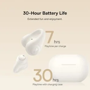 Фото: Навушники Baseus Bass 15 Clip Open-Ear TWS white (A00079500223-00) № 12 | KTC