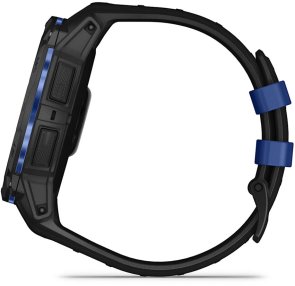 Смарт годинник Garmin Instinct 3 - 50 mm AMOLED Black with Black/Bolt Blue Band (010-03020-03)