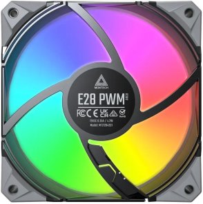 Кулер Montech E28 ARGB 3pcs Black (E28 ARGB 3 PACK (B))