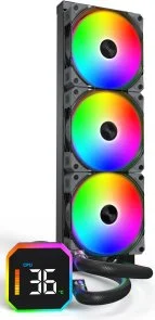 Фото: Система рідинного охолодження Montech Hyperflow Digital 360 Black (HYPERFLOW DIGITAL 360 (B)) № 3 | KTC