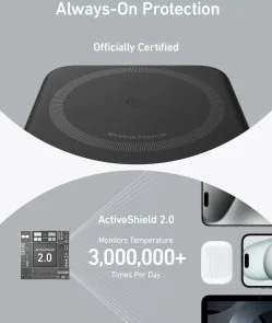 Фото: Батарея універсальна Anker MagGo 10000mAh 27W Qi2 15W Black (A1654G11) № 8 | KTC