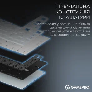 Фото: Клавіатура GamePro Genesis Asgard Valhalla Pro MK160B-D-Pro Rainy Switches Black № 6 | KTC