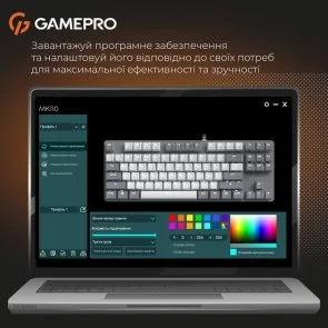 Фото: Клавіатура GamePro Genesis Metallic MK110G Red Switches Grey № 12 | KTC