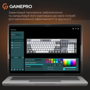 Клавіатура GamePro Genesis Metallic MK144G Red Switches USB Grey