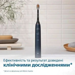 Фото: Електрична зубна щітка Philips Sonicare DiamondClean Prestige 9900 Series Blue + Travel case (HX9992/12) № 14 | KTC
