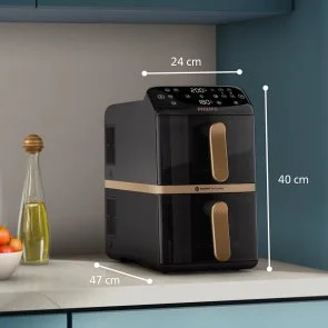 Фото: Мультипіч Philips 4000 Series Stacked Dual Basket (NA462/70) № 10 | KTC