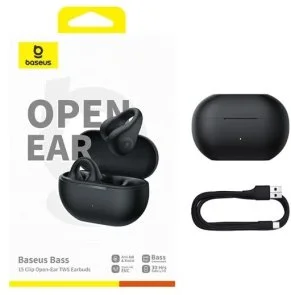Фото: Навушники Baseus Bass 15 Clip Open-Ear Black (A00079500113-00) № 5 | KTC