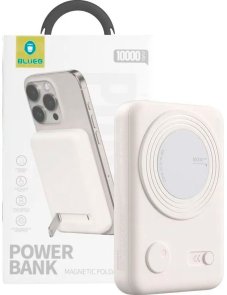 Батарея універсальна Blueo Magnetic with Stand 10000mAh MagSafe 20W White (P010 White)