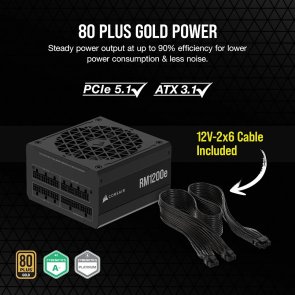 Блок живлення Corsair 1200W RM1200e (CP-9020258-EU)