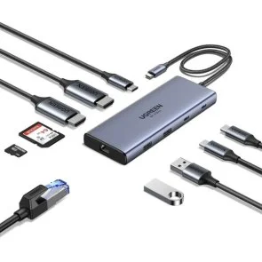Фото: USB-хаб UGREEN 10in1 CM639 Grey (45380) № 2 | KTC
