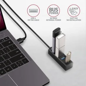 Фото: USB-хаб Axagon HUE-M1AL Black № 3 | KTC