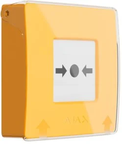 Фото: Тривожна кнопка Ajax ManualCallPoint Jeweller Yellow (44795) № 2 | KTC
